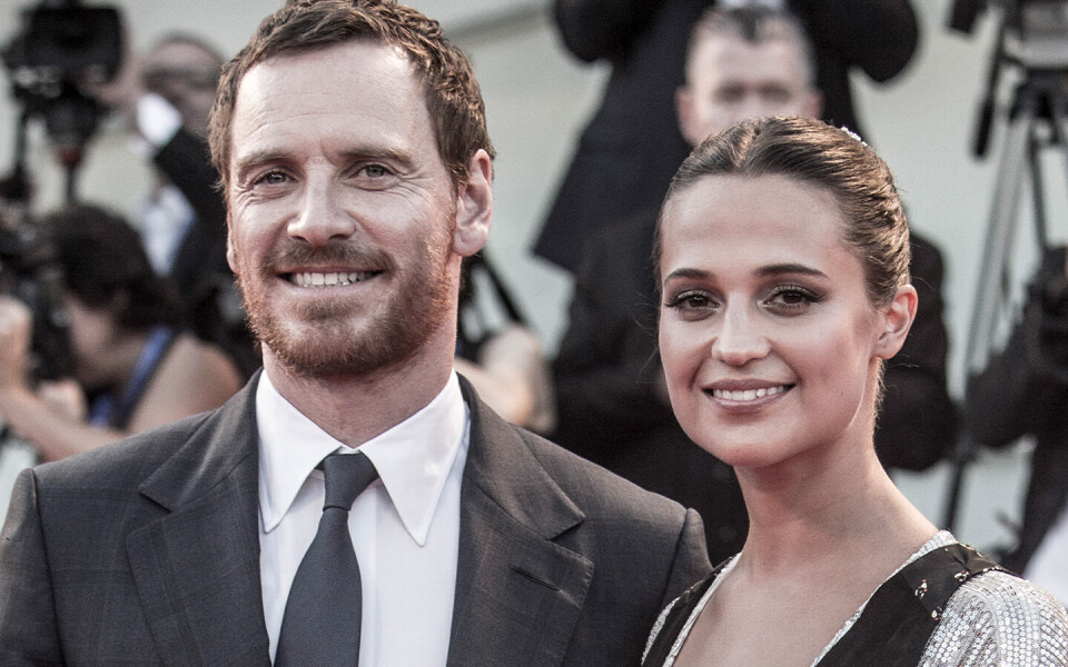Snømannen-aktuelle Michael Fassbender og Alicia Vikander er blitt mann og kone. Foto: Getty Images