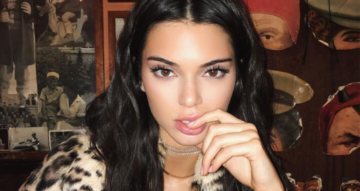 Kendall Jenner med nakenbilder på Instagram