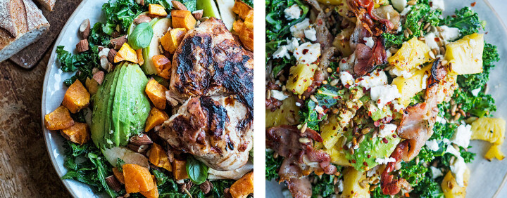 To fristende og mettende salater