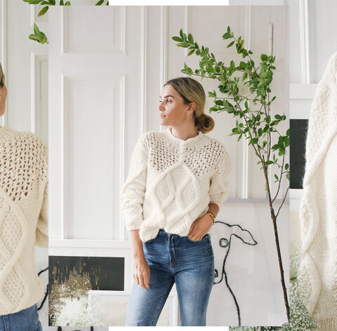 Strikkeoppskrift: Camilla Pihls Mari-genser