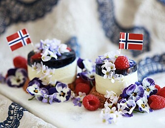 Perfekt og superenkel ostekake til 17. mai