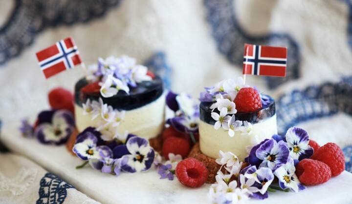 Perfekt og superenkel ostekake til 17. mai