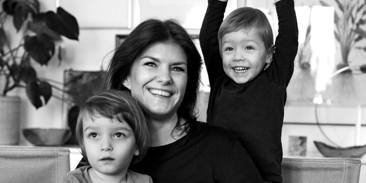 Morskjærleik: Cecilie (41) fekk tvillingar aleine