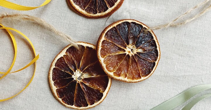 Hjemmelaget julepynt: Tørkede appelsiner