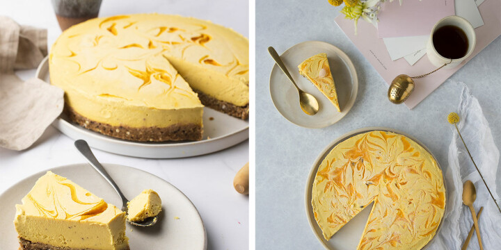 Oppskrift: Kremet mango- og pasjonsfruktkake