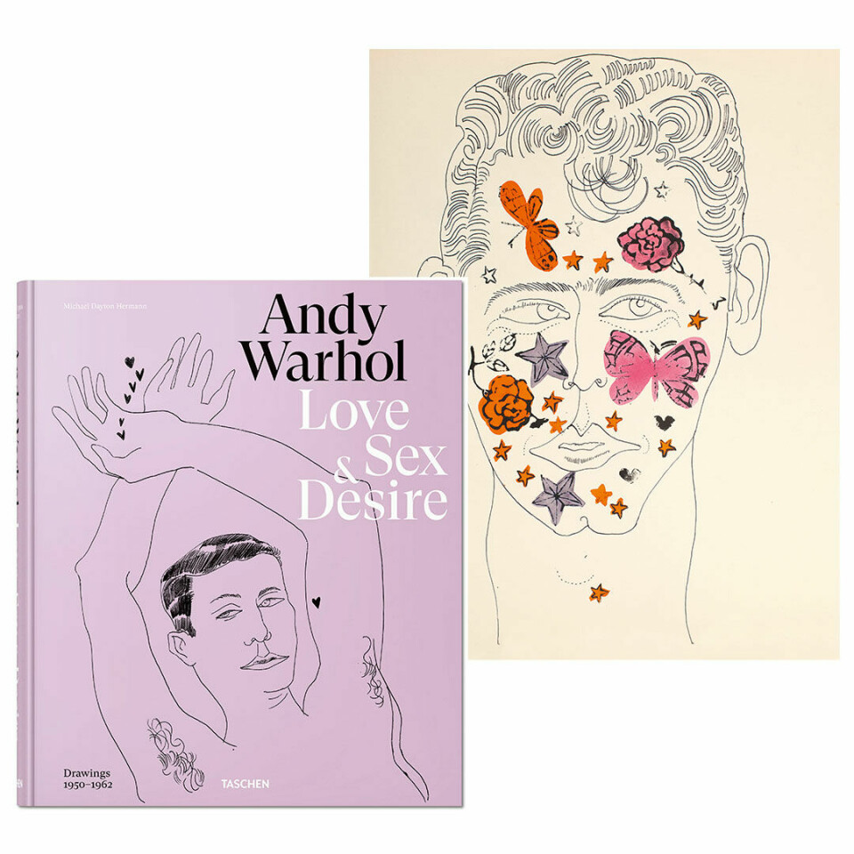 Før Warhol begynte med det han er best kjent for i dag – popart og fargerike bilder av Campbells suppebokser og Marilyn Monroe – tegnet han mye. Gjerne erotiske bilder av vakre og forførende menn.

Les også: Sommerens beste bøker.

Warhols tanke var å samle alle tegningene i en bok, og endelig er den her, 70 år senere. I Andy Warhol. Love Sex & Desire finner du over 300 av disse sjeldne tegningene, akkompagnert av dikt av blant andre Allen Ginsberg og James Baldwin.



Andy Warhol. Love Sex & Desire, kr 765.