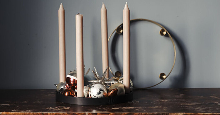 9 dekorative adventsstaker