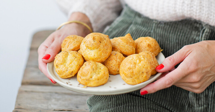 Vannbakkels med Gruyére og spisskummen