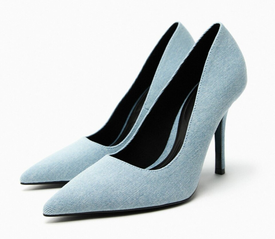 Denim heels