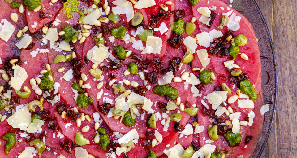 Digg sommermat: Meloncarpaccio