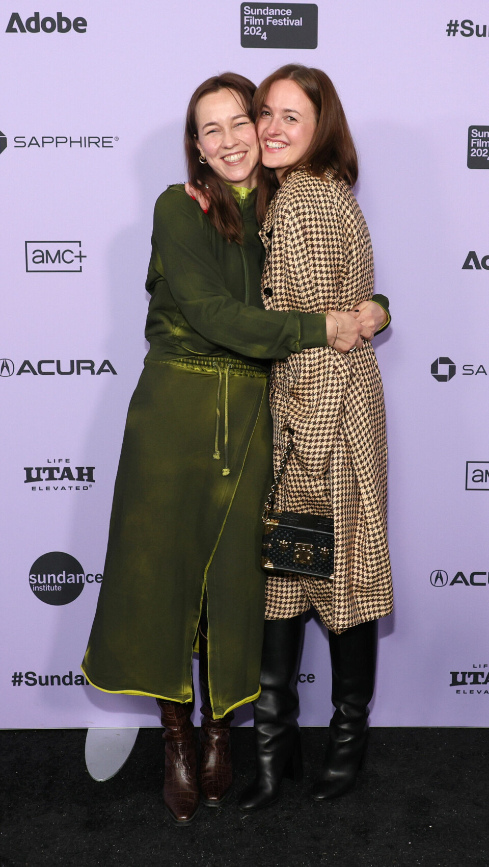 Regissør Thea Hvistendahl og Renate Reinsve på premieren av Håndtering av udøde under Sundance Film Festival i Park City, Utah, i 20. januar i år.