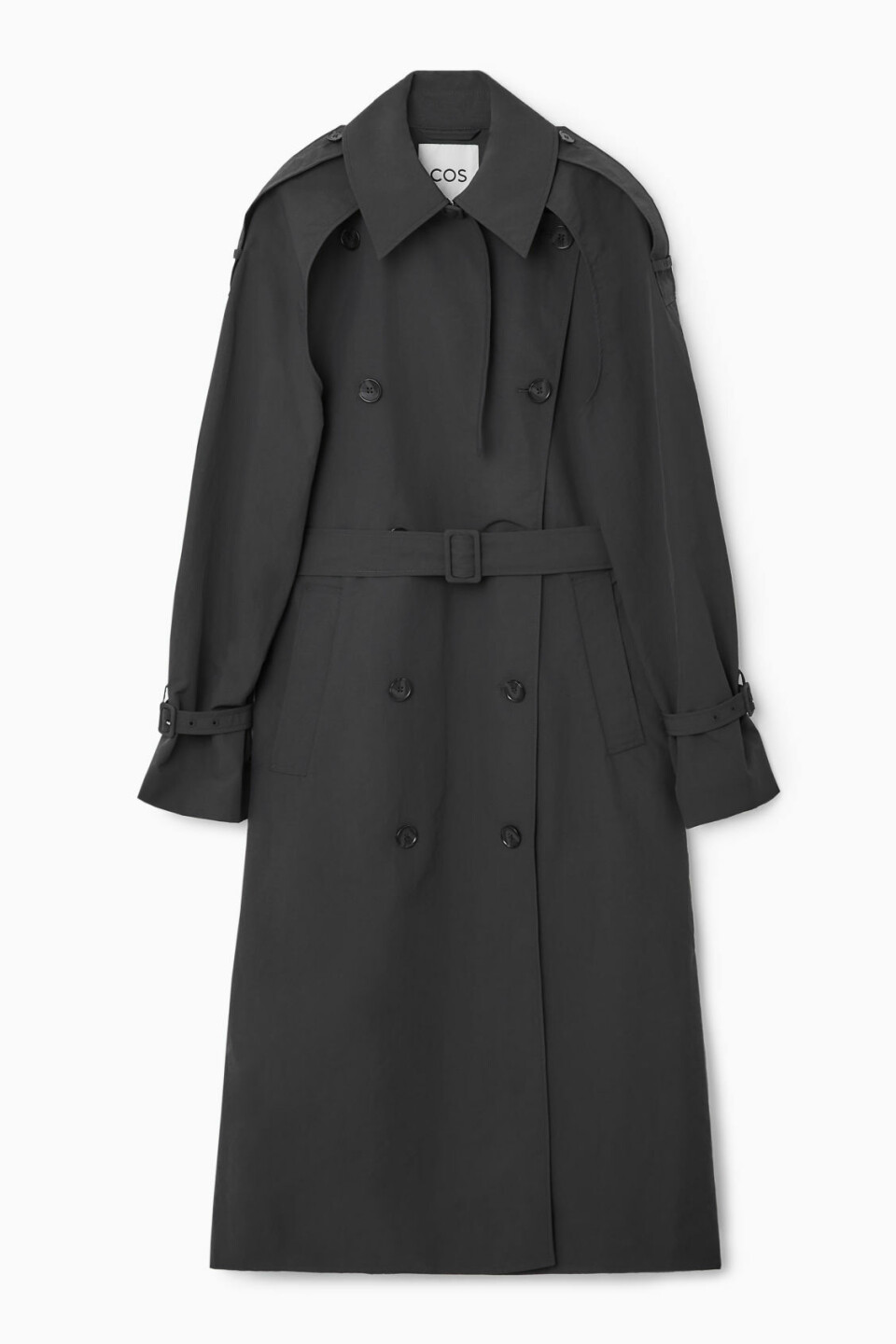 svart trenchcoat