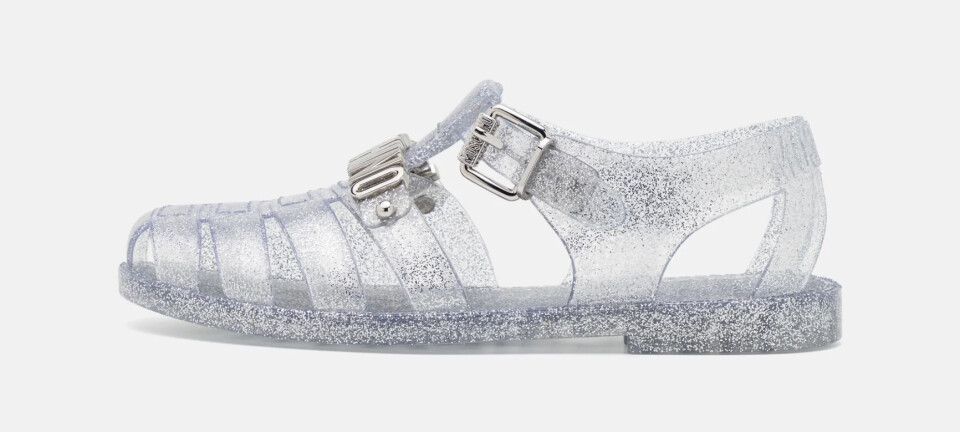 Gjennomsiktig med glitter