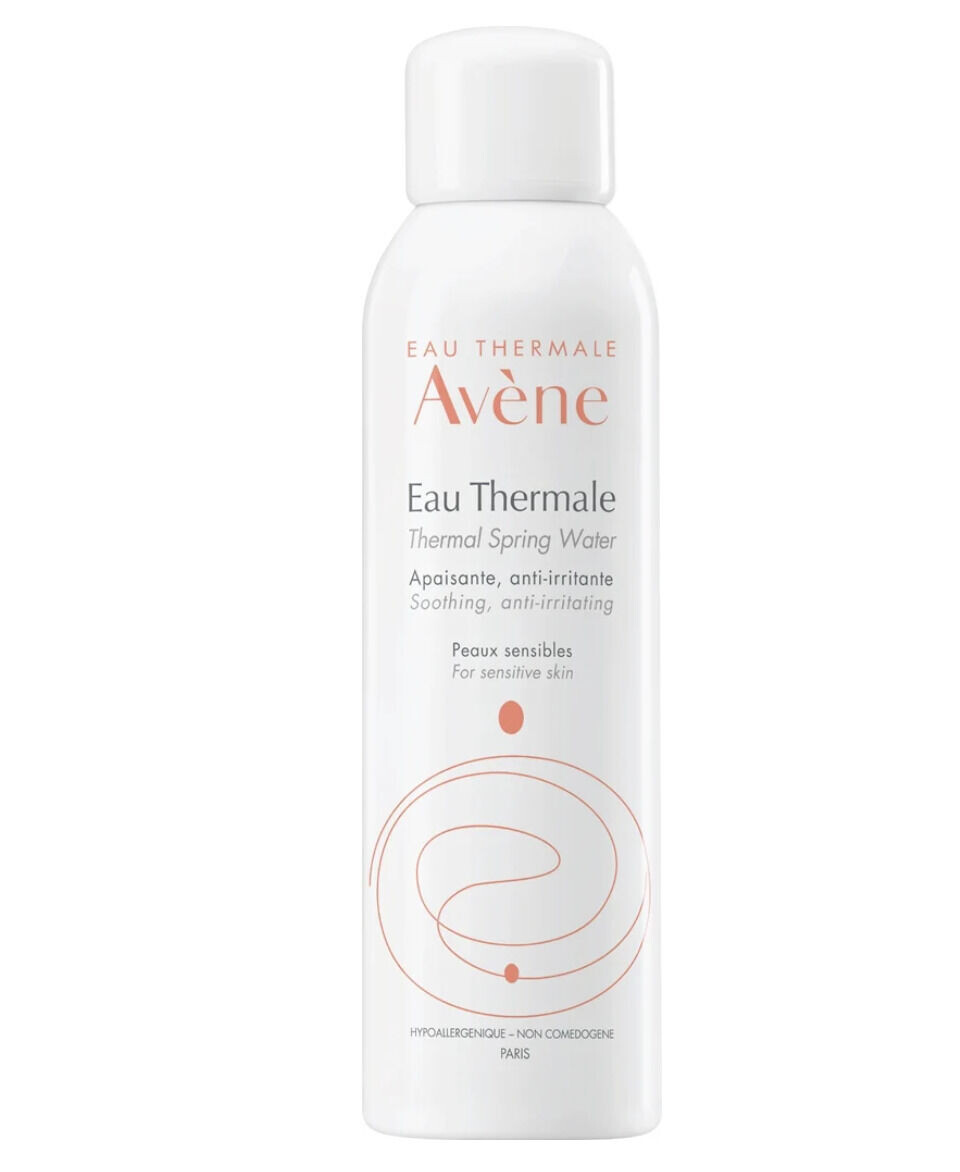 Thermal Spring Water fra Avène, kr 165, spray på for å roe irritert eller sensitiv hud (annonse).