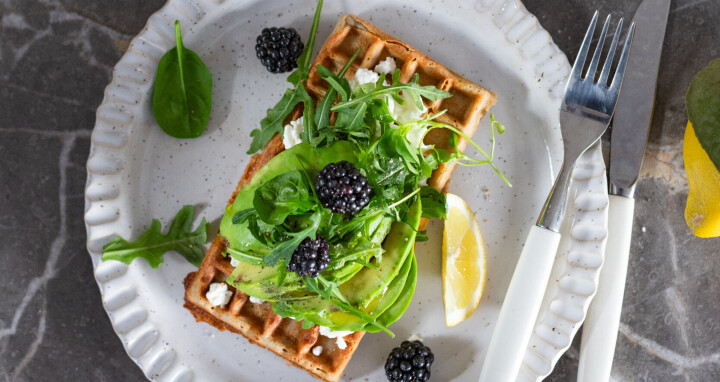 Nydelige og sunne lunsjvafler