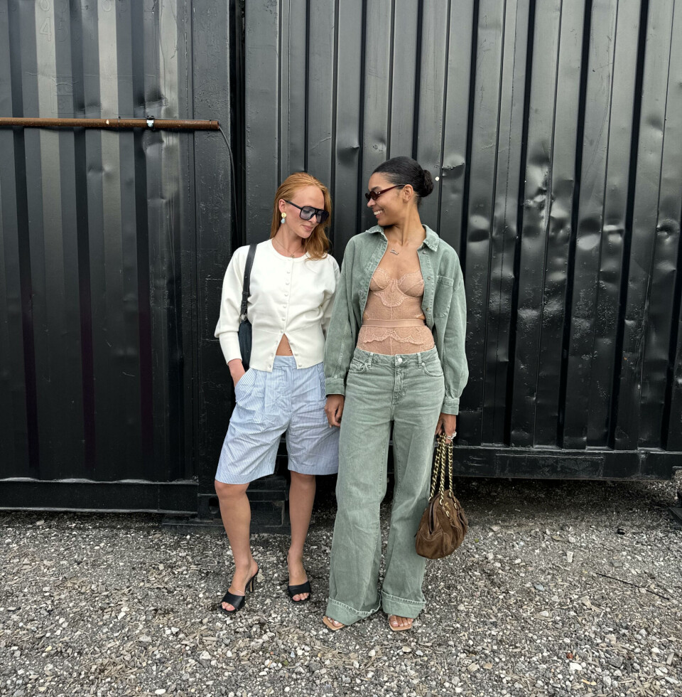 Jeg og Ella Skorgan, min partner in fashion crimes, som man sier.
