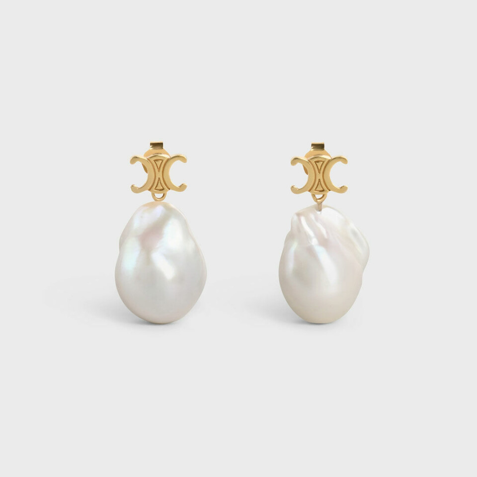 Statement-øredobber med perler