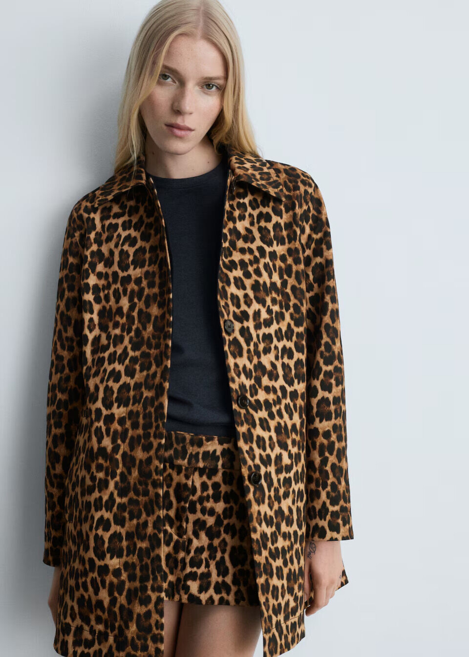 Leopardkåpe fra Mango