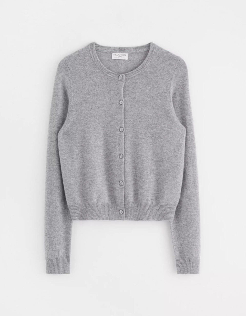 Fem fine grå cardigans