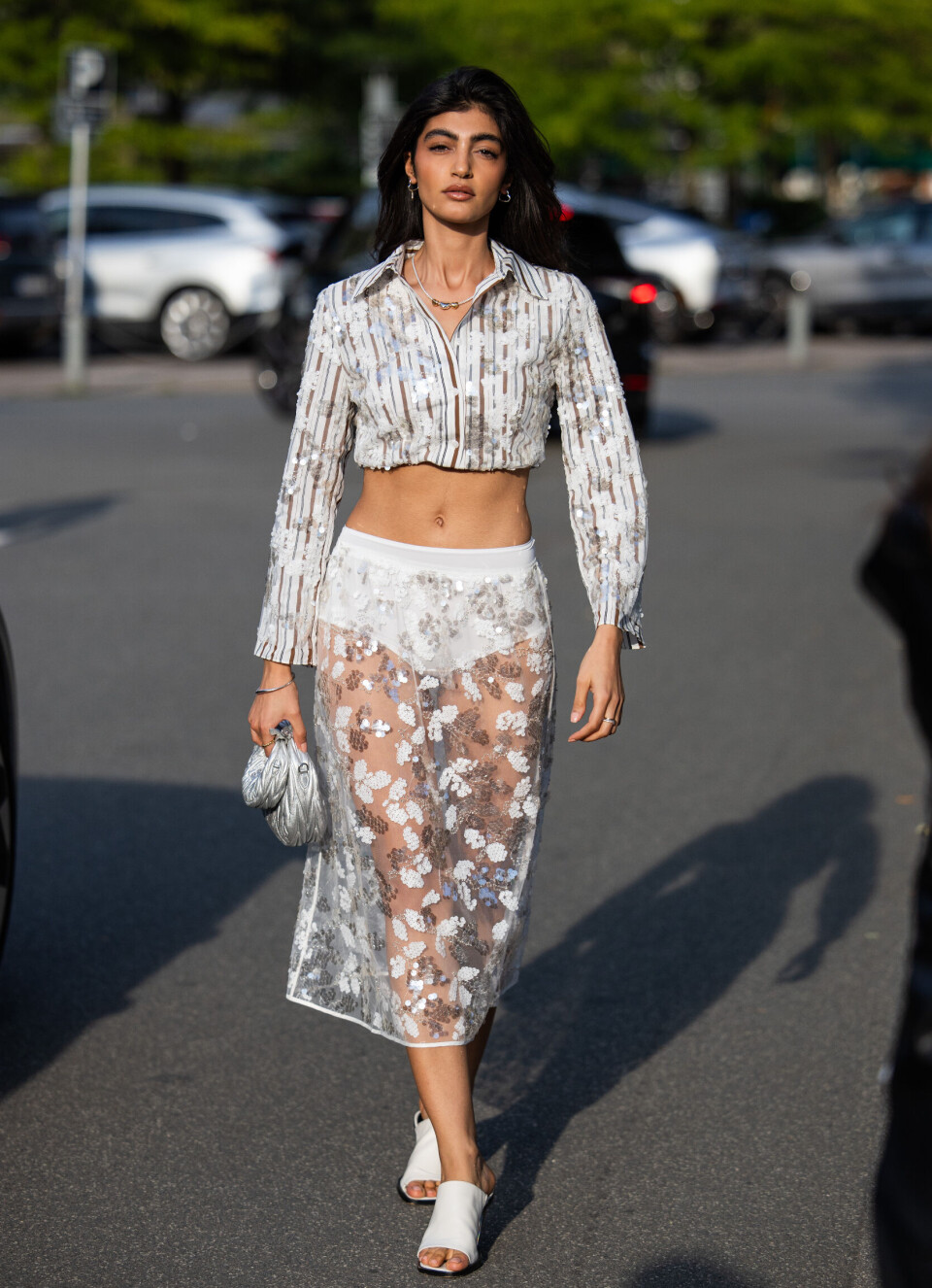 Paljetter og strass under moteuken i København.