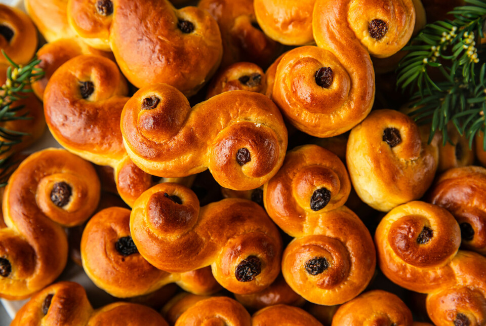 Lag nydelige lussekatter til St. Lucia-dagen på fredag.