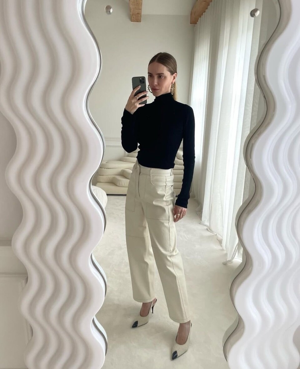 Den danske moteprofilen Pernille Teisbæk har valgt Ultrafragola-speilet til sitt hjem.