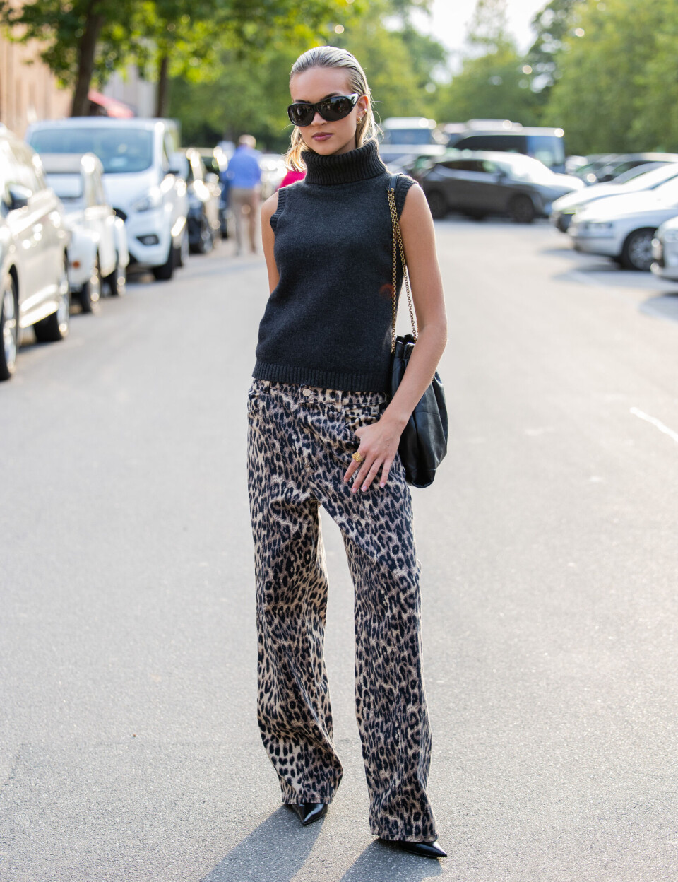 Den danske superinfluenceren Emilia Sillberg under CPHFW i august.
