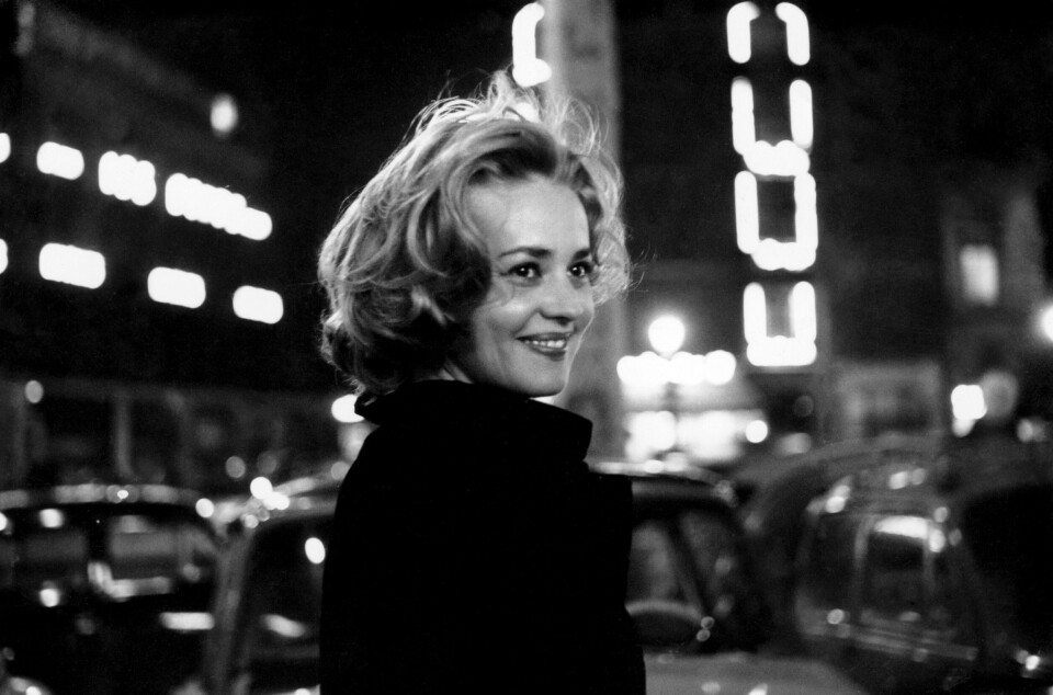 Furstenbergs stilikon Jeanne Moreaui filmen 'Lift to the Scaffold' av regissør Louis Malle.