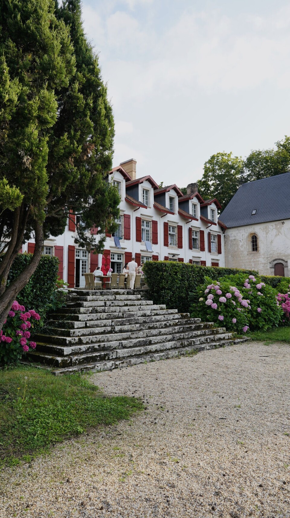 Vårt «klubb-hus» i Biarritz -et Chateau fra 1700-tallet.