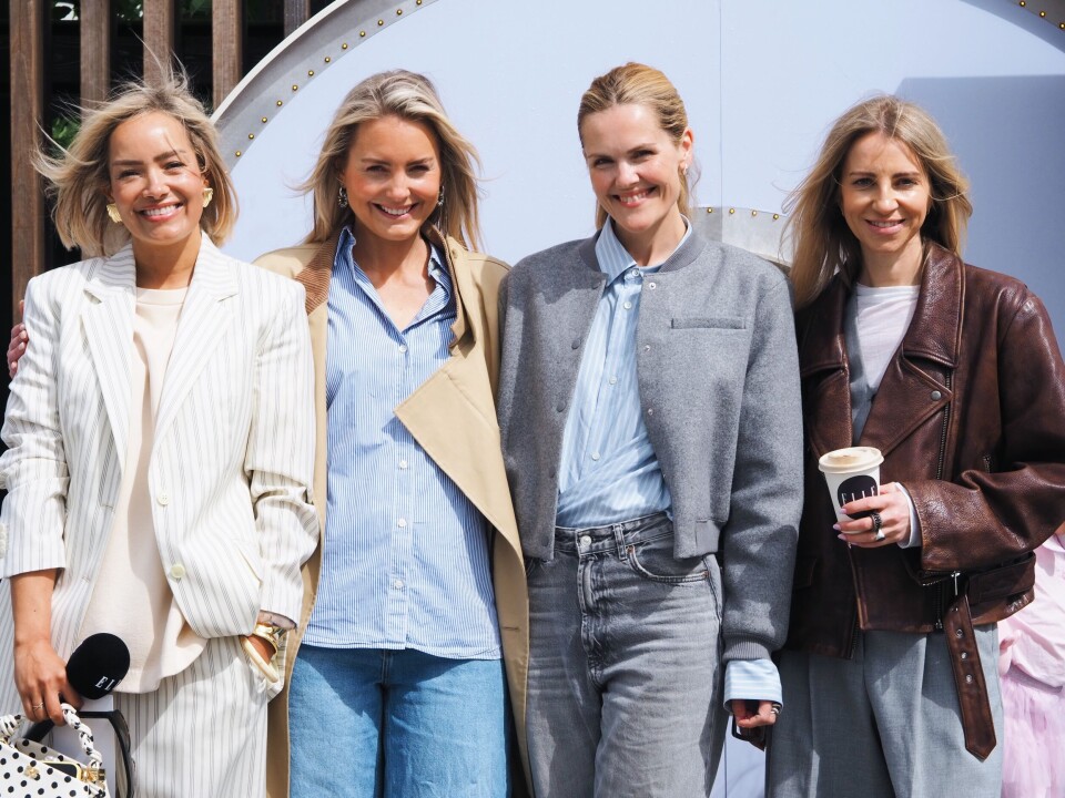 Nicole Reed (t.v) sammen med deler av ELLE-redaksjonen: Kaja Brændegen, Vibeke Ruud og Gabrielle Silsand.