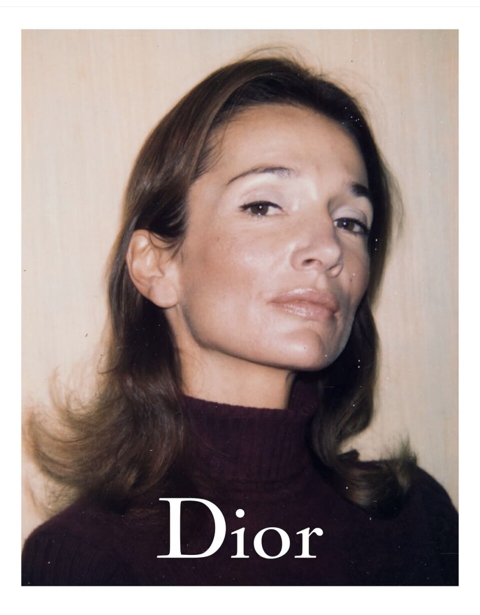 Lee Radziwill fotografert av Andy Warhol i 1972.
