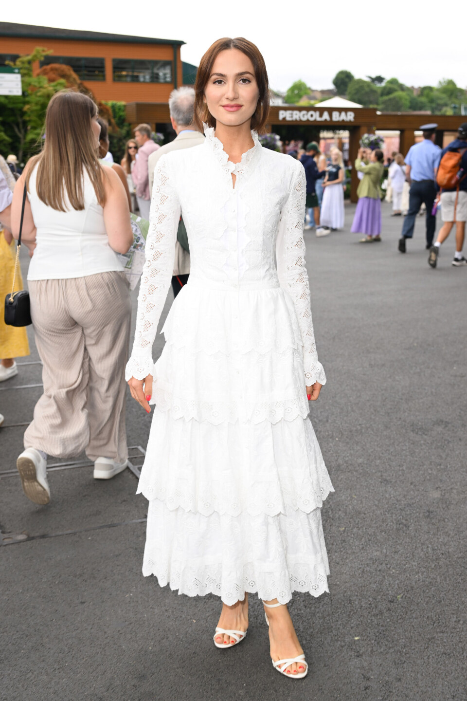 Maude Apatow deltok på dag syv av Wimbledon den 6. juli 2025.