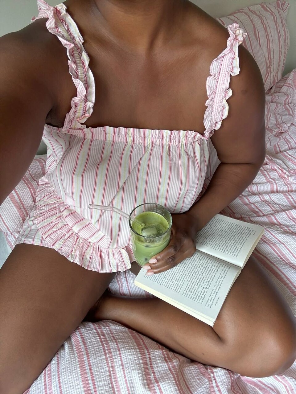 Flere av de norske moteprofilene sverger til matcha - Nnenna Echem, for eksempel.